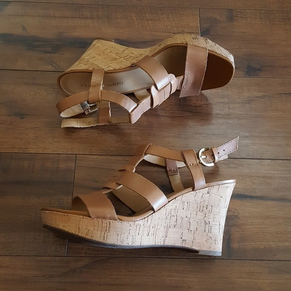 Franco Sarto Tan Falco‎ Platform Wedge Sandal